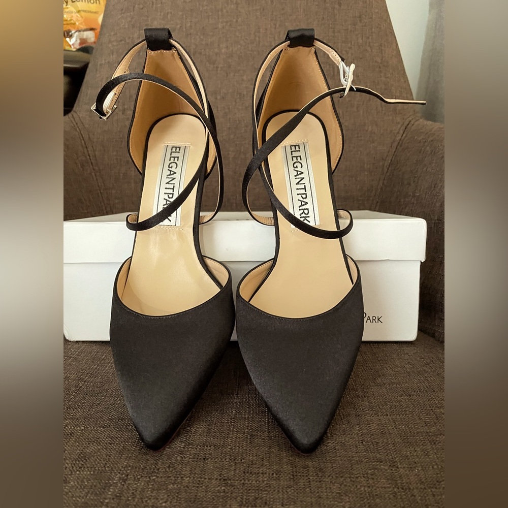 Satin dress shoes